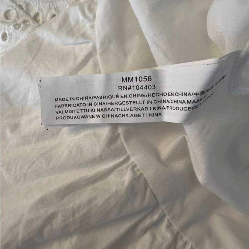 Anthropologie Moon River Tiered Eyelet Midi Dress Sz L - Picture 5 of 7